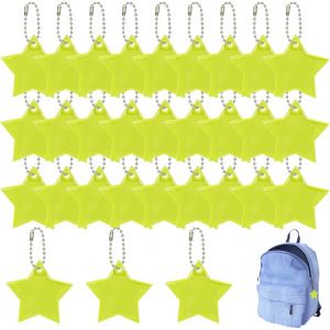 Acdsgd-Lot De 30 Pendentifs R&eacute;flecteurs Pour Enfants Pendentif R&eacute;flecteur Significatif Cadeau D'anniversaire D'enfant Porte Cl&eacute;s Pour Sac &Agrave; Dos Cyclisme Marche Course &Agrave; Pied - Neuf