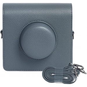 CHECARZHN--NO1-Étui Large Evo En Cuir Pu Pour Appareil Photo Instax Wide Evo Avec Bandoulière, Gris Foncé, Étui De Protection En Polyuréthane - Neuf