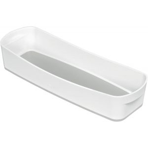 lbgwp60-Bac De Rangement Mybox Format Long, Finition Mate, Etanche, Sans Bpa Et Sans Danger Pour Les Aliments, Blanc/Gris, 52581001 - Neuf