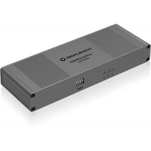 SUBZONAL-Oehlbach Highway HDMI Splitter 1:2 - S&eacute;paration Active sans Perte des transmissions de signaux Audio et vid&eacute;o - Id&eacute;al pour 4K, HDR, 3D, 1080p, 2160p, UHD, 4K avec 60Hz - Brun m&eacute;tallis&eacute; - Neuf