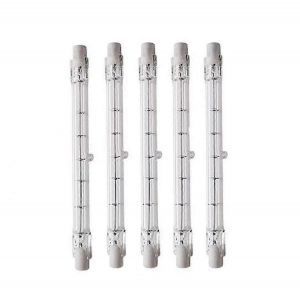 Dimmable R7s 189mm 100w Ampoule Crayon Halogène Ac220-240v J189 Projecteur Halogène Linéaire Pour Paysage,Sécurité,Éclairage Public (Lot De 5) - Neuf