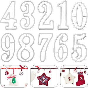 Matrices De D&eacute;coupe En M&eacute;tal,Dies Chiffres Scrapbooking Peut &Ecirc;tre Utilis&eacute; Pour Bricolage Artisanat,Matrices De D&eacute;coupe Bricolage Contient 10 Nombres 0-9 Et Matrices De D&eacute;coupe Pour Scrapbooking - Neuf