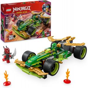 Mdy-Ninjago La Voiture De Course À Rétrofriction De Lloyd - Véhicule De Sport À Construire - Inclut 2 Minifigurines De Lloyd Et D'un Guerrier Draconique - Idée Cadeau Pour Garçon Dès 7 Ans 71828 - Neuf