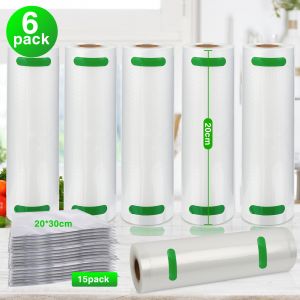 rouleaux sous vide sacs sous vide Rouleau de film20 x 600 cm film sous vide film sous vide scellant sous vide 6x - Neuf
