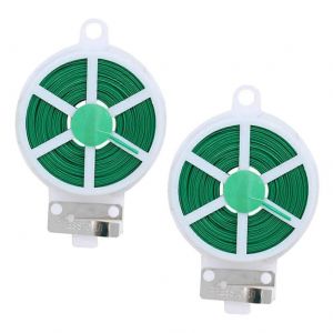 rouleaux de liens de fixation pour plantes grimpantes, attaches metalliques pour plantes grimpantes, sangles de support pour plantes, outil de coupe pour cables, art floral - Neuf