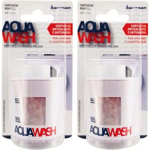 Lot De 2 Cartouches De Rechange Pour Aquawash &iquest; Filtre Anticalcaire Pour Machine &Agrave; Laver, Lave-Vaisselle En Polyphosphate, Prot&egrave;ge Vos Appareils &Eacute;lectrom&eacute;nagers, Filtre Sable Et Terre - Neuf
