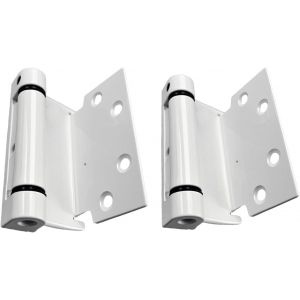 2 Pi&egrave;ces Charni&egrave;re de Porte Robuste en PVC, Paumelles Fenetre, Ruban Insectes Blanc Porte et Fen&ecirc;tre Bois ou PVC - Neuf