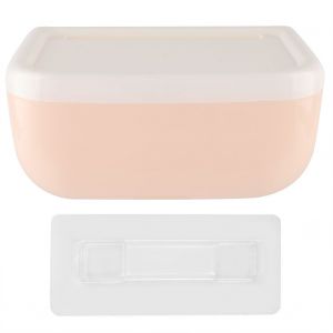 Hjlian Boite A Mouchoirs Murale, Support De Telephone, Toilettes, Salle De Bain, Porte-Papier Autocollant (Rose) - Neuf