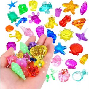 KAL-68 Pièces/160G Jouets De Plongée Plastique Plongée Pierres Précieuses Jeux Piscine Enfant En Pierres Précieuses De Pirate Gemme De - Neuf