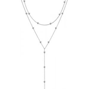 Kal-Cha&icirc;ne Longue En Y Pour Femmes,Collier Long Superpos&eacute; Pour Femme Collier De Perles Multicouches Bohemia Layered Y Collier Cha&icirc;ne Bijoux Simples En Or/Argent Bijoux Pour Femmes - Neuf
