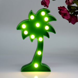 Lampe LED 3D en forme de licorne, sapin de Noel, noix de coco, ananas, decoration de festival (#01) - Neuf