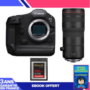 Boitier Canon EOS R1 + RF 24-105mm f/2.8 L IS USM Z + 1 SanDisk 256GB Extreme PRO CFexpress Type B + Ebook 'Devenez Un Super Photographe - Neuf
