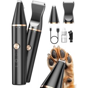 Jgd-Tondeuse Pour Chien Rasoir Pour Chiens Chat Faible Bruit Pour Tailler Les Poils De Chien Autour Des Pattes, Des Yeux, Des Oreilles, Du Visage - Neuf