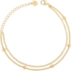 Eryi-18k Or À La Main Stratifié Bijoux Femmes Chaîne Bracelet - Neuf