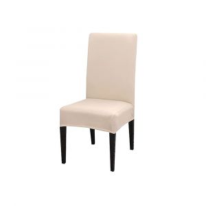 Housse De Chaise Extensible, Amovible, Lavable, Universelle, Durable, Moderne, En Élasthanne, Pour Décoration De Cuisine, Hôtel, Mariage, Beige - Neuf