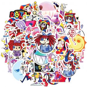 Autocollants De Graffiti De Dessin Animé Numérique Lyus Étanche,Pour Casque,Vélo,Compte À Main,Étui À Crayons,50 Pièces. - Neuf