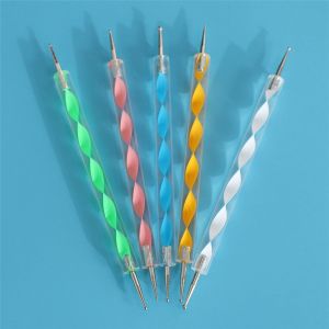 10x Mandala Outils De Pointage R&eacute;gl&eacute;s Pour Peindre Des Roches, Kit Point Peinture, Mod&egrave;le L'outil Polka En Pierre Brosse Cosm&eacute;tique - Neuf