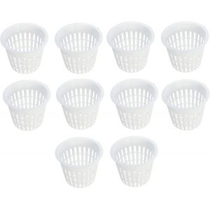 ERYI-Lot De 10 Paniers Hydroponiques U2013 Panier Pour Plantes Hydroponiques U2013 Pots De Culture U2013 Avec Trou Respirant U2013 Culture Hydroponique U2013 Diamètre Total 130 Mm U2013 Diamètr - Neuf