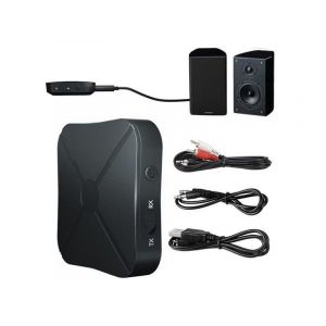 Adaptateur &Eacute;metteur-R&eacute;cepteur Audio Sans Fil Bluetooth 5.0 Pour T&eacute;l&eacute;viseur Et Pc - Neuf