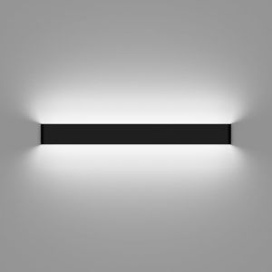 Subzonal-Applique Murale Interieur Led 83cm Lampe Murale Blanc Froid 6000k 30w Luminaire Mural Moderne Pour Chambre Salon Escalier Couloir,Noir - Neuf