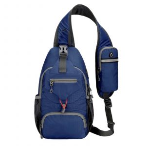 Sac A Dos Angel, Sac De Poitrine Angel, Sac Bandouliere Angel Pour Les Sports De Plein Air, L'escalade, Le Camping, La Randonnee, Le Cyclisme, Sac Banane Pour Homme (Bleu Fonce) - Neuf