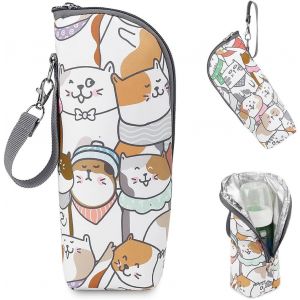 Kalanka-Sac Isotherme Pour Biberon,Sacs Thermiques Pour Biberon, Mat&eacute;riau En Tissu Oxford, Sac Isolant Pour Biberon De Lait Chauffe-Biberon Pour B&eacute;b&eacute;, Sac De Biberon Portable Hangable,Porte-Biberon, - Neuf