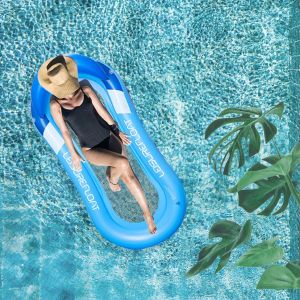 Kal-Bouee Piscine, 4 In 1 Matelas Gonflable Piscine, Portable Hamac D'eau Gonflable, Fauteuil Gonflable De Piscine, Manuelle Jouets De Piscine Pour Plage Partie Vacances - Neuf