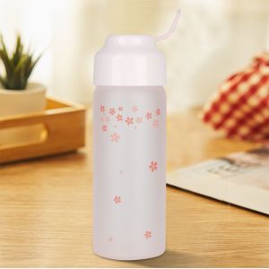 HJLIAN Bouteille d'eau transparente portable de 350 ml, jolies bouteilles a changement de couleur et de temperature (sans mots) - Neuf
