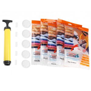 HJLIAN Lot de 5 sacs de rangement sous vide pour literie, couette, gain de place, 60 x 80 cm - Neuf