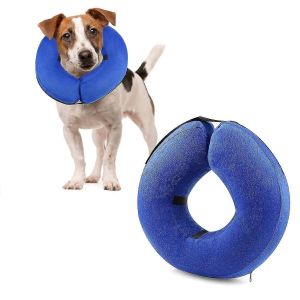 Collier Conique Gonflable De Protection Pour Chiens Et Chats,Collier Électronique De Récupération D'animaux De Compagnie Souple Réglable,Collier Électronique Non Bloqué De Vision - Neuf