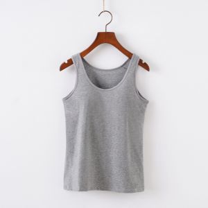 Le Nouveau Sans Porter De Soutien-Gorge Sans Bague En Acier Tasses Avec Un Tapis De Coffre Femme Talonnage Shirt De Yoga,Gris - Neuf
