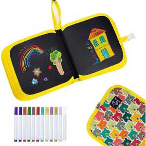 Ensemble De Livres De Gribouillage Effa&ccedil;ables Pour Enfants, Jouets D'activit&eacute;s Pour Tout-Petits R&eacute;utilisables, Ours - Neuf