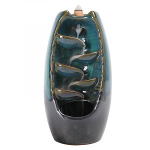 Porte-encens cascade en c&eacute;ramique 5 en 1, br&ucirc;leur d'encens &agrave; reflux, - Neuf