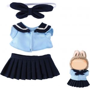 Ensemble de Vêtements pour PoupéeComprenant Haut N?ud Papillon et Jupe Tenues Mignonnes et Accessoires pour Poupée de 17 cm - Neuf