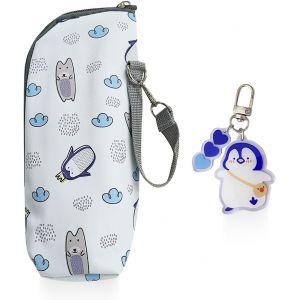 KALANKA-1 Sac Isotherme Portable, 1 Pendentif Pingouin, Sac Isotherme &Eacute;tanche, Sac De Rangement Pour Bouteilles, Housse De Protection Pour Bouteille. - Neuf