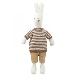 Toddler Poup&eacute;e Lapin En Peluche Nouveau-N&eacute; Dormant Peluche Jouet Apaiser Jouet Enfants Poup&eacute;e - Neuf