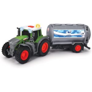 ERYI-Dickie - Tracteur Fendt + Remorque Lait - 26Cm - Fonctions Son Et Lumière - Dès 3 Ans - 203734000 Multicolore - Neuf