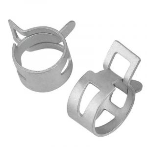 M45/5/6/7/8/9/10/11/12-37mm 10Pcs Colliers de serrage Ligne de tuyau de carburant Tuyau d'eau Colliers de serrage Tubes d'air Clips à ressort Galvanisé - Neuf