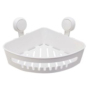 Ventouses de douche d'angle,&eacute;tag&egrave;re de douche d'angle robuste,panier de rangement mural pour douche - Neuf