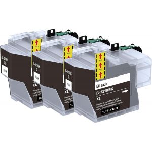 Lc3219Xl Cartouches Noir Compatibles Avec Brother Lc3219 Lc3217 Pour Mfc-J5330Dw Mfc-J5730Dw Mfc-J6530Dw Mfc-J6930Dw Mfc-J6935Dw Multipack 3 Cartouches D'Encre - Neuf