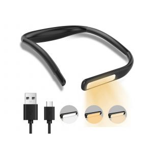 Lampe De Lecture De Cou Rechargeable Par Usb Avec Luminosit&eacute; Et Couleurs R&eacute;glables - Neuf