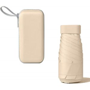 Tianyi-Mini Parapluie Pliant,Parapluie De Poche Portable,Parapluie Coupe-Vent Ultra-L&eacute;ger,6 C&ocirc;tes Parapluie Pliant Anti-Uv Compact Mini Parapluie De Poche Parapluie De Voyage Pour Homme Et Femme - Neuf