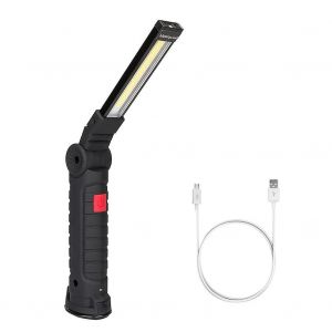 Lampe de travail LED rechargeable avec base magn&eacute;tique et 5 modes d'&eacute;clairage - Neuf