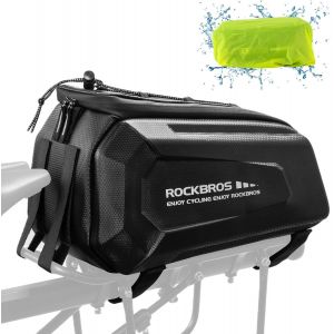 Subzonal-Sacoche De Porte-Bagage Arri&egrave;re V&eacute;lo, Sacoche V&eacute;lo Arri&egrave;re 9l Bikepacking Sac Porte Bagage Pour Roue Arri&egrave;re Portable Avec Bandouli&egrave;re Housse De Pluie, Noir 9l - Neuf