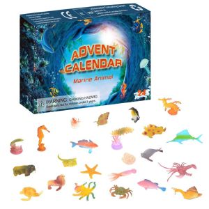 Calendrier de l'Avent, coffret surprise de Noël 24 jours, monde sous-marin - Neuf