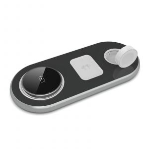 Chargeur Magn&eacute;tique Sans Fil Pliable 3-En-1 Dispositif De Charge De T&eacute;l&eacute;phones Robustes Pour &Eacute;couteur De Montre De T&eacute;l&eacute;phone - Neuf