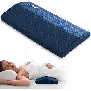 Ulteronixshop-Coussin de Soutien Lombaire pour Dormir, Coussin Lombaire Lit en Mousse &agrave; M&eacute;moire de Forme, Oreiller de Soutien de Taille Dorsal pour Lit, Duret&eacute;/Hauteur r&eacute;glable - 60 x 30 x 6.5 cm - Neuf