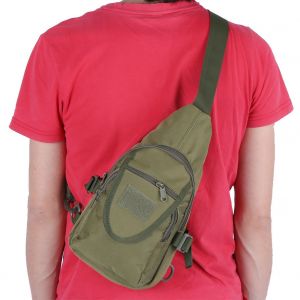 Sac a dos unisexe en tissu Oxford (vert armee) - Neuf