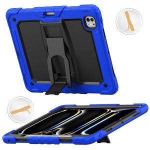 Étui En Silicone Pour Ipad Pro 13 2024 Avec Bandoulière Et Support - Bleu - Neuf