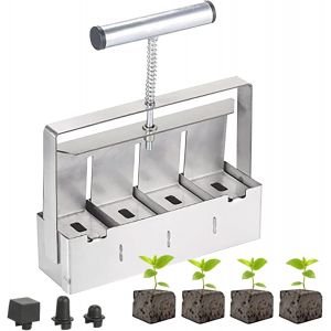 ASFASFq-Kit de blocage de sol de 5,1 cm, outil de blocage de sol, outil de blocage de sol, outil de plantation facile pour plateau de démarrage de graines, plantation, transplantation, serre - Neuf